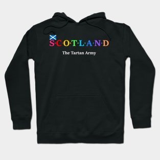 Scotland, The Tartan Army. (Flag Version) Hoodie